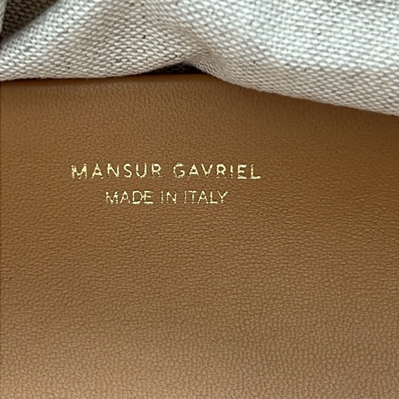 Mansur Gavriel Oversized Twist Cloud Woven Raffia Clutch Shoulder Bag Natural - Picture 9 of 15